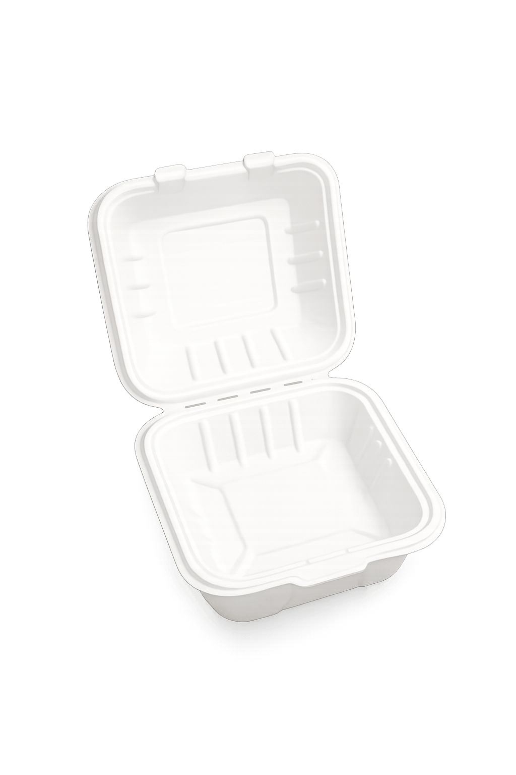 Plain Bagasse Clamshell Image