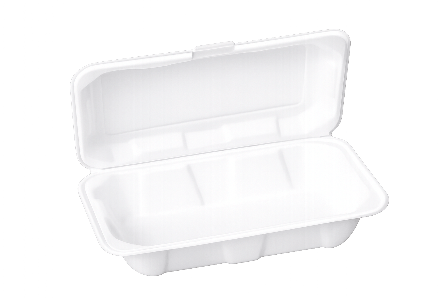 Plain Bagasse Clamshell Image