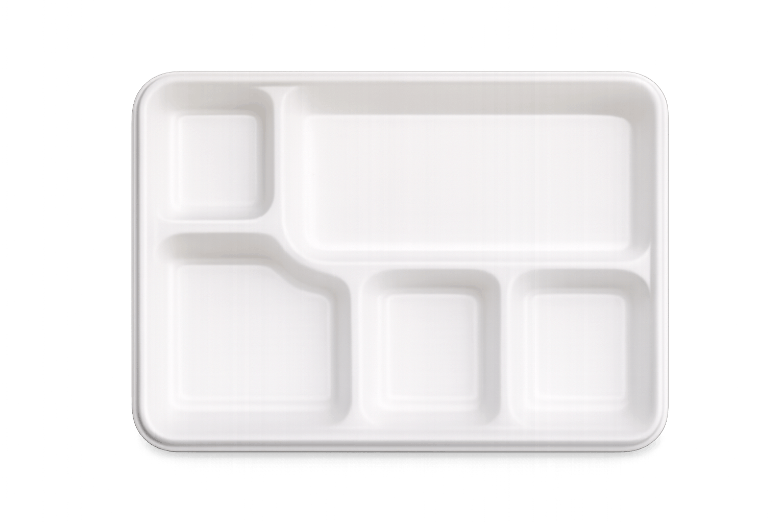 5 CP Bagasse Meal Tray with Lid Image