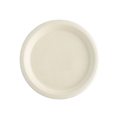 Unbleached(Natural Brown) Round Plate Image